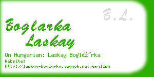 boglarka laskay business card